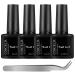 COSCELIA anti-freezing peel off gel nail skin protection made of liquid latex removable adhesive protection for nail art 4th.With curved tweezers.8077