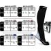 Physix Gear Sport Compression Socks for Men & Women - Set of 3 (Black/Blue, Black/Grey, Black/Pink) - L-XL Size - Buy Online on SooperMarket.com