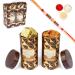 Jaiccha Ghasitaram Rakhi Gifts for Brothers Box 2 Tin Jars of Almonds and MEWA Bites with Pearl Rakhi Box 2 Tin Jars of Almonds & MEWA Bites with Rakhi