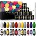MEET ACROSS 12 Colors Painting Gel Nail Polish Kit with Drawing Brush Pen | Soak Off UV LED Gel Set for Nail Art Design - Buy Online on SooperMarket.com