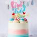 Arthsdite 1Pc Pink or Blue We Love You Cake Topper with Footprint Gender Reveal Cake Decorations for Baby Shower Gender Reveal Theme Kids Boys Girls Birthday Party Decoration Supplies Pink Or Bule Cake Topper - Buy Online on SooperMarket.com