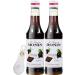 Monin Chocolate 250ml - Pack of 2 with World Food Shop Scoop | Rich Gourmet Chocolate Sauce for Drinks and Desserts