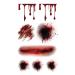 Supperb  Temporary Tattoos - Bleeding Wound  Scar Halloween Halloween Tattoos (Set of 2)
