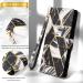 Buy Oihxse Wallet Cover for Xiaomi Redmi Note 10 Pro - PU Leather Flower Marble Flip Case with Stand & Card Compartment - Silicone Protective Shell in Black - Buy Online on SooperMarket.com