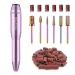 MelodyBetty Electric Nail Drill, Professional Acrylic Nail Drill Machine for Gel, Acrylic Nails, Portable USB Electric Nail File Efile Set with Iridescent Nail Drill Bits, Manicure Pedicure Nail Tools