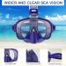 Bairuifu Foldable Snorkel Mask Set - 180 Panoramic View, Anti-Fog, Anti-Leak, Camera Mount - Ideal for Scuba Diving and Snorkeling - Adults, Men, Women, Youth, Kids - Buy Online on SooperMarket.com