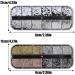 3D Nail Charms 2 Boxes Multi-Shape Nail Art Charms Nail Rhinestones Flat Nail Pearls Gold Silver Caviar Beads Crystal Nail Gems for Nail Art Decoration DIY Crafts (F) - Buy Online on SooperMarket.com
