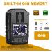 CammPro I826 Pro 64G Police Body Camera 1440P HD | Waterproof Wearable Night Vision GPS | Audio Recording | Law Enforcement Body Worn Camera - Buy Online on SooperMarket.com