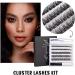 DIY False Eyelashes 45 Cluster Lashes | C Curl Reusable Soft Individual Lashes | Natural Look with Clear Glue | Strong Hold 10-16MM | Fluffy and Reusable - DM01-Natural - Buy Online on SooperMarket.com