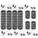 IORMAN Ultralight Mlock 8 Pcs Rails and Screws 3 Slot and 7 Slot Picatinny Rail Mount Rails Section Adapter