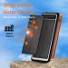 Alpha Digital Outdoor Solar Portable Power Bank with Wireless Charging 10000mAh - Orange - Buy Online on SooperMarket.com