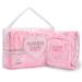 LittleForBig Adult Printed Diaper 10 Pieces - Blushing Baby Pale Pink(Medium 71-96 CM) Pale Pink M