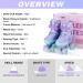 RunRRIn Girls Adjustable Roller Skates | Light Up Wheels | Purple | Size Medium (1-4 US) - Buy Online on SooperMarket.com