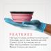 Level 3 Collapsible Tint Bowl - Pink | Ideal for Mixing, Dying & Coloring | Resistant to Bleach & Chemicals | Compact Size - Buy Online on SooperMarket.com