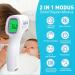 Buy Contactless Infrared Thermometer for Baby Adult & Children - Precise Fever Readings Alarm & 50 Memory Function - Digital LCD Display - White & Purple - Buy Online on SooperMarket.com