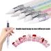 Sularpek 5Pcs Silicone Nail Art Acrylic Pen Brushes - Rhinestone Handle Double-Ended Nail Art Pen for 3D Design, Foil Carving, Drawing, and Dotting Tools - Buy Online on SooperMarket.com