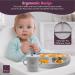 CHEEKYCHOPS 9 PCS Baby Weaning Set & Ebook - Slate Grey | Baby Plate, Bib, Cup, Bowl, Spoon & Recipe Ebook - Buy Online on SooperMarket.com