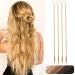 REECHO Clip in Braided Hair Extensions 4PCS Baby Braids Extensions 22 Long Natural Soft Synthetic Hairpieces for Women - Golden Blonde 22 Inch (Pack of 4) Golden Blonde