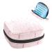 Pink Wall Background Sanitary Napkin Storage Bag Feminine Menstrual Cup Pouches Nursing Pad Holder Tampon Bags Portable Period Bag for Women Teen Girls 1Pcs Multi-colored 15