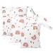 Newofview 3 Waterproof fabric diapers Nasbagen large diaper bag Wetbag reusable cartoon-print wet dry cloth diaper bag with zip for baby trips on the way