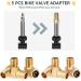 5-Piece Bicycle Valve Adapter Set - All-in-One Auto Valve French Valve & Air Pump Adapters with Sealing Rings for Efficient Inflation - Buy Online on SooperMarket.com