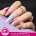 Teenitor Almond Press on Nails Set - 4 Styles, Medium Length, Matte Finish, Full Cover Acrylic False Nails with Glue and File - for Women and Girls - Buy Online on SooperMarket.com