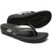 Sounity Orthotic Flip Flops for Women Plantar Fasciitis Arch Support Sandals for Women Comfortable Walking Slippers 10 W2-charcoa