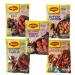 Maggi Seasoning and Cooking Bag for Juicy Chicken 5 Bag Set 1x Mexican 1x Sweet Chilli 1x Garlic 1x BBQ and 1x Butter Chicken