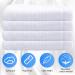 60 Pcs 12x12 Inch White Cotton Washcloths Set - Absorbent & Multipurpose Face Towels for Bathroom & Kitchen - Machine Washable Gym Towels & Cleaning Rags - Buy Online on SooperMarket.com