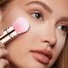 Veeteah Portable Makeup Brush Small Multipurpose Cosmetics Brushes | Portable Face Makeup Brushes Beginner Friendly Powder Brush for Home Travel Gold - Buy Online on SooperMarket.com