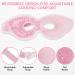 MIVORA Cooling Gel Mask for Puffy Eyes - Hot Cold Therapy for Migraine Headache, Dark Circles, Sinus Pain - Reusable - Light Blue (A-pink) - Buy Online on SooperMarket.com