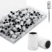 100Grit Nail Sanding Bands 100Pcs Medium Sanding Bands for Nail Drill with Mandrel Bits Nail Drill Zebra Sanding Bands 150Grit Great Suitable for Acrylic Nails Gel Manicures and Pedicure W-100