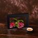 Floral Arranging Vase Set: Black Rectangle Photo Frame Shaped Plastic Ikebana Vases with Flower Frog - Ideal for Ikebana Floral Art Home Decor - Buy Online on SooperMarket.com