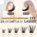 QUEWEL Mega-D Cluster Lashes 72 Pcs | C/D Curl 8-16mm | DIY Eyelash Extensions - Buy Online on SooperMarket.com
