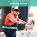 GOBEES Weighted Fitness Hoop for Plus Size Adults - Smart Exercise Hoop for Women - Adjustable 2 in 1 Circular Massage with 28 Detachable Knots - Green - Buy Online on SooperMarket.com