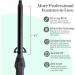 MINT Professional Curling Wand 3/4 Inch - Ideal for Long & Thick Hair | Ionic Ceramic Tourmaline Barrel | Adjustable 230-430 F | Worldwide Shipping Available - Buy Online on SooperMarket.com