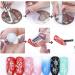 healthGUO Nail Art Stamping Plate Stamper Sponge Pen Halloween Pumpkin Bats Image Nail Polish Template Stamp Stencil Tools Kit 5 - Buy Online on SooperMarket.com
