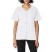 WonderWink Women's Wonderwork Short Sleeve Snap Jacket Large White