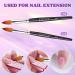 JOSLOVE 2PCS Size 16 Kolinsky Acrylic Nail Brushes | Acrylic Application | Pure Sable Hair | Wooden Handle - Buy Online on SooperMarket.com