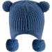 KAKU NANU Toddler Winter Hat with Double Pom Pom | Fleece Lined Beanie for Baby Boys and Girls | Blue | Ages 1-2 Years - Buy Online on SooperMarket.com