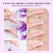 Saviland French Nail Stamper - 14PCS Silicone French Tip Stamp Kit - Purple Nail Stamper Set for French Manicure - Nail Tech Supplies Gift for Women - Buy Online on SooperMarket.com