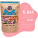 BON BAG - Vegan Fizzy Pick And Mix Sweets 1L Pouch Bags Of Sweets. Sour Fizzy Bulk Candy Assortment In Large Resealable Party Bag (800g) - Buy Online on SooperMarket.com