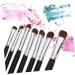 Healeved 7pcs Eyeshadow Daily Use Makeup Brush Horse Hair Concealer Brush Wood Black Lip Brush - Buy Online on SooperMarket.com