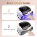 Naxbey UV Gel Nail Lamp 168W - Professional 7.5-inch LCD Touchscreen 4 Timer Settings Car Sensor - Perfect for Beginners & Home Salon - Buy Online on SooperMarket.com