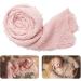 Newborn Photography Props Bundle: 4 PCS Handmade Knit Wrap Blankets Swaddle with Pearl Decor & Headbands - Snow Powder/Purple Gray - Buy Online on SooperMarket.com