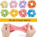 40-Piece Colorful Satin Hair Tie Set | Strong Elastic Bobble Bands & Monochrome Traceless Hair Accessories for Women & Girls - Buy Online on SooperMarket.com