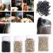 200 Pcs Beige Hair Extension Rings - 4MM Silicone Lined Beads & Loops Tools for Easy Application - Buy Online on SooperMarket.com
