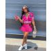 Women's Casual Sports 2 Piece Outfit Set | Tank Crop Top and Skort | Activewear Skirt Set - Rose XL - Buy Online on SooperMarket.com