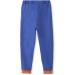 Organic Cotton Baby Knee Patch Trousers - Blue/Rainbow Stripes | 12-18 Months - Buy Online on SooperMarket.com