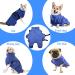 Happy Hachi Microfiber Dog Bathrobe - Super Absorbent & Fast Drying Towel for Small Medium & Large Dogs & Cats - Washable Beach Towel (Blue L) - Buy Online on SooperMarket.com